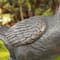 Glitzhome® 20" MGO Faux Bronze Goose Garden Statue